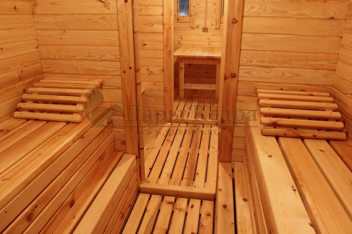 Баня-бочка квадро из кедра 3 метра