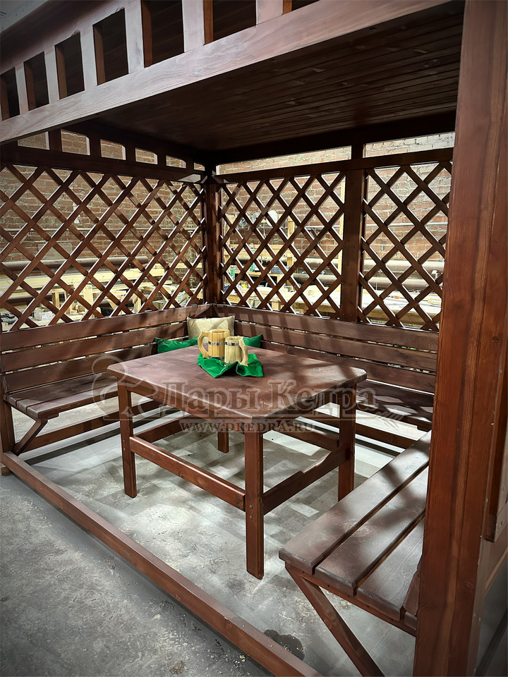 Беседка из кедра Шпалера